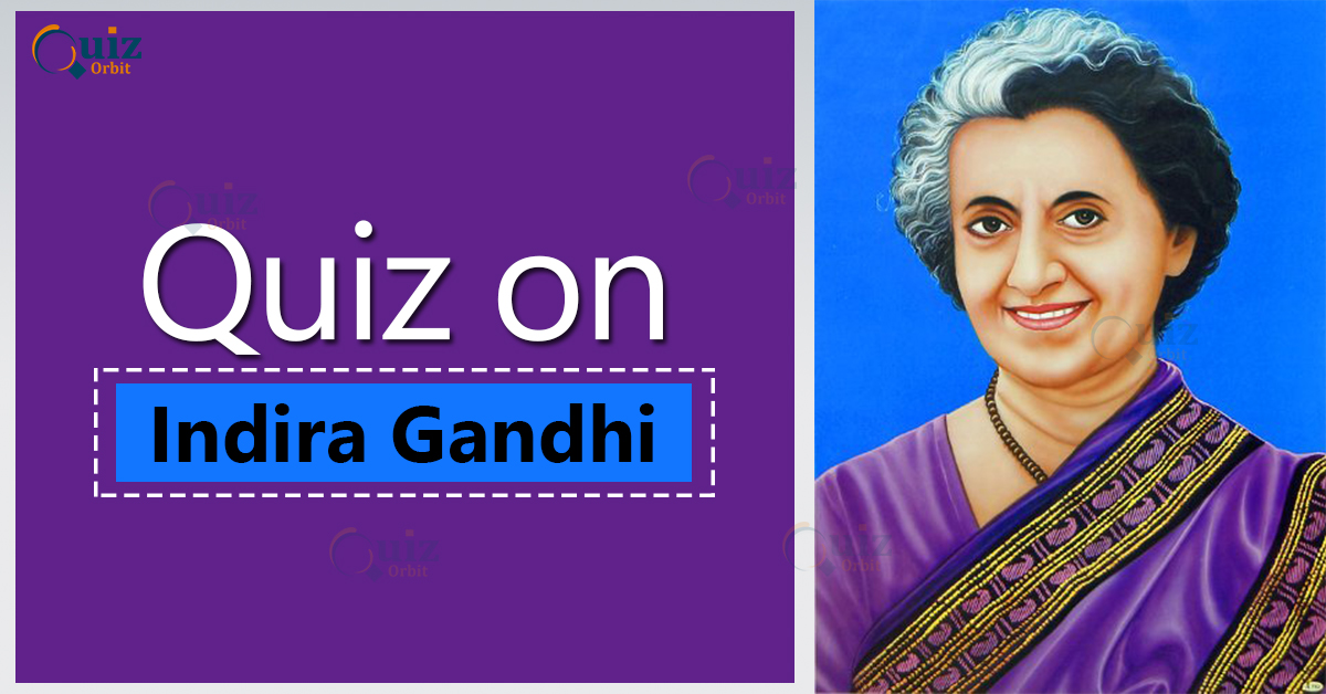 quiz on indira gandhi